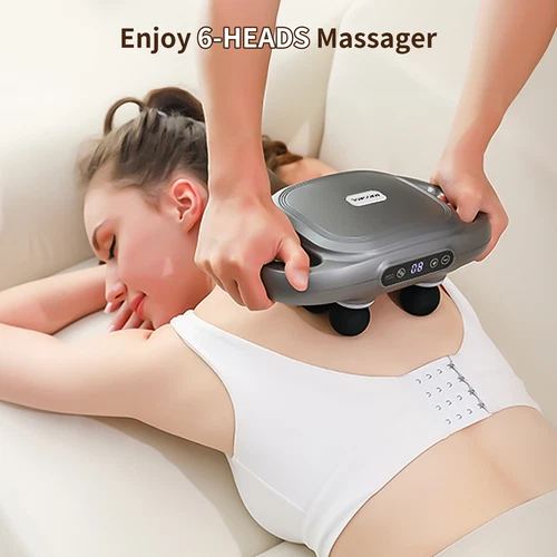 6 Head Massage Gun Deep Tissue Percussion Massager for Muscle Vibrating Relax - Picture 9 of 38