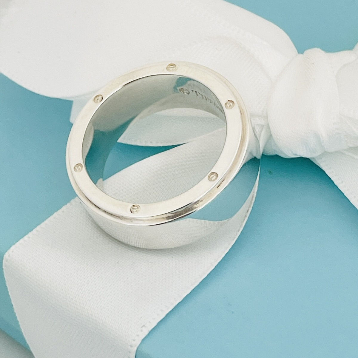 Tiffany リング Size 9 Tiffany Metropolis Ring Mens Unisex in Sterling Silver | eBay