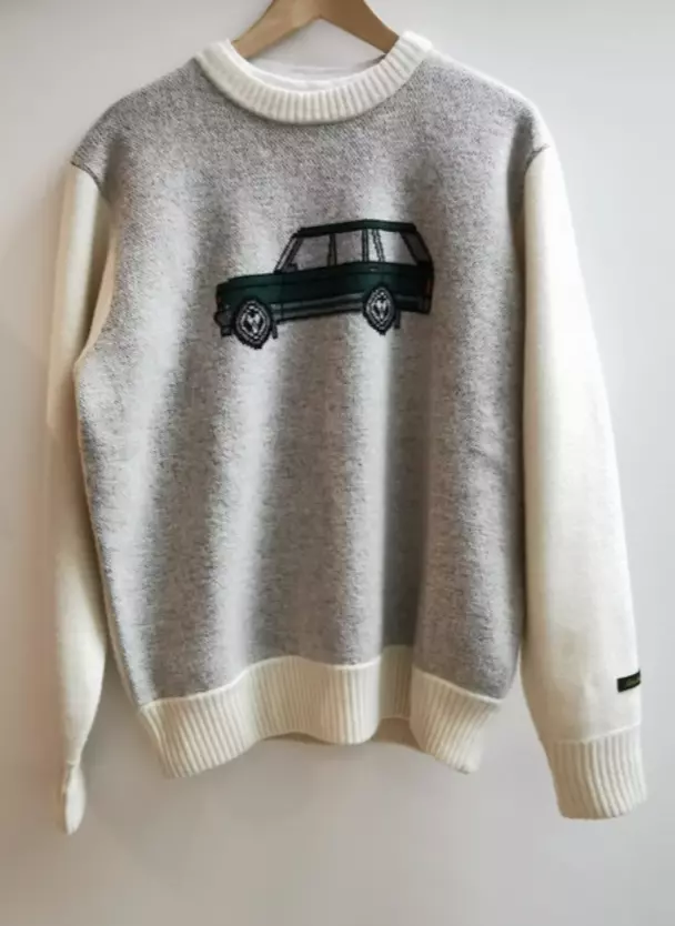 Aime leon dore Car knit sweater parmesan cream
