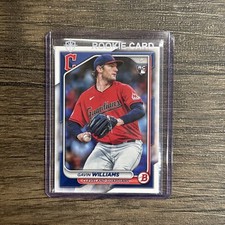 2024 BOWMAN GAVIN WILLIAMS ROOKIE CARD #66 Cleveland Guardians RC