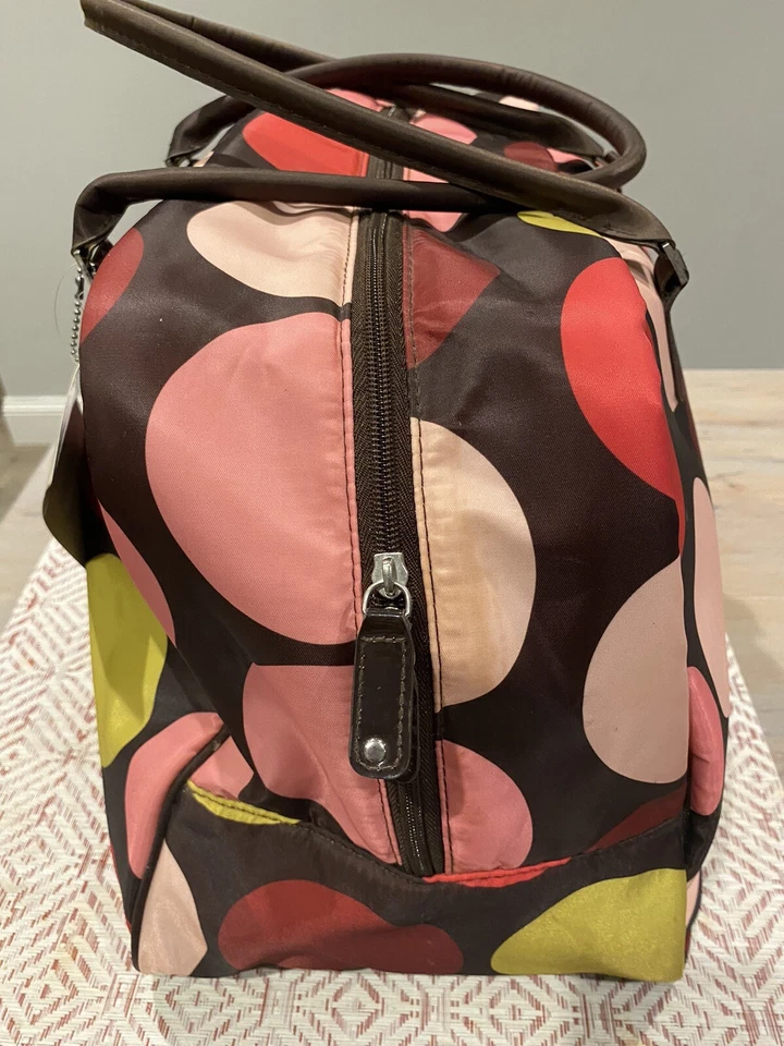 Bolso de Mano de Viaje Sonia Kashuk Juego de 3 Piezas Brn, Rojo, Rosa Círculo Bolso de Maquillaje Nuevo Foto 3 de 4