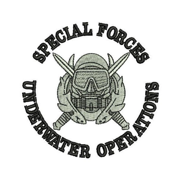 Special Forces Underwater Operations Combat Diver Embroidered Polo Shirt