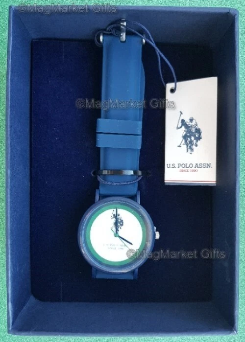RELOJ · RELOJ ASOCIACIÓN POLO EE. UU. · ANILLO VERDE · NUEVO CON ETIQUETAS Foto 3 de 4