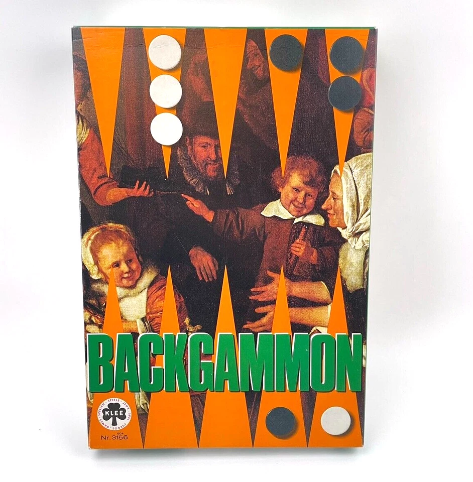 Backgammon Spiel | Klee Spiele Holzsteine | OVP VTG | Komplett | Gesellschaftssp - Bild 2 von 3