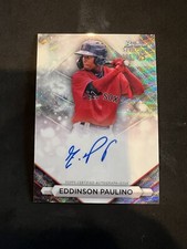 2023 Bowman Sterling Eddinson Paulino Wave Refractor Autograph /125