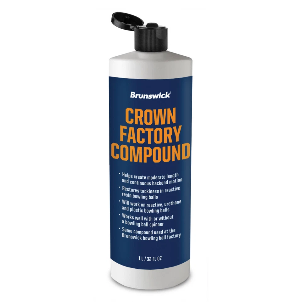 Brunswick Crown Factory Compound Bowling Ball Polish Quart