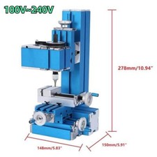 24W Mini Motorized Lathe Machine DIY Tool Metal Woodworking Hobby Model Making