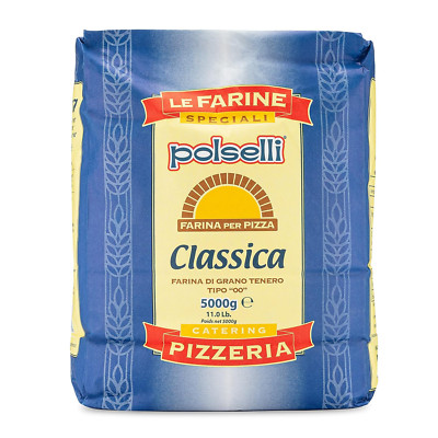 POLSELLI Classica Tipo ''00'' Double Zero Flour Extra Fine 11 Lbs 5 Kg)