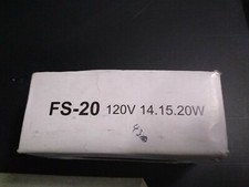 Box of ten FS-20- 15- 20 WATT STARTER W MANUAL RESET IP20-4-6
