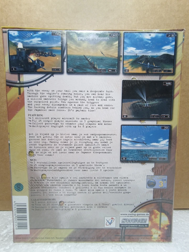 Pacific Warriors: Air Combat Action PC Big Box, NEW Factory Sealed! RARE-RETRO! - Image 2 of 4