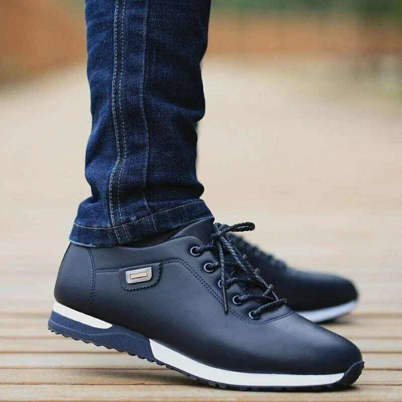 Zapatos De Cuero Para Hombre Zapatillas Deportivos Elegantes