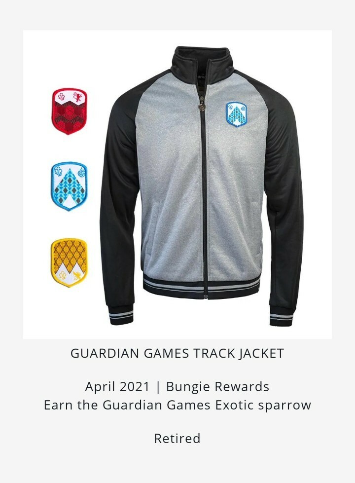 Destiny 2 Guardian Games 2021 Track Jacket Unisex Large Bungie
