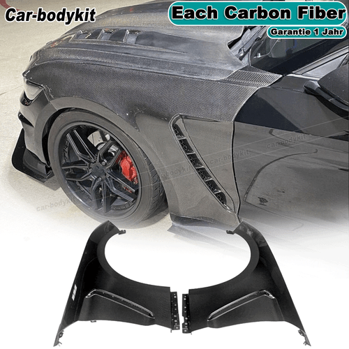 Carbon Side Blades Seitenteile Side Door Fender Vent für Ford Mustang 2018-2023 - Bild 1 von 9