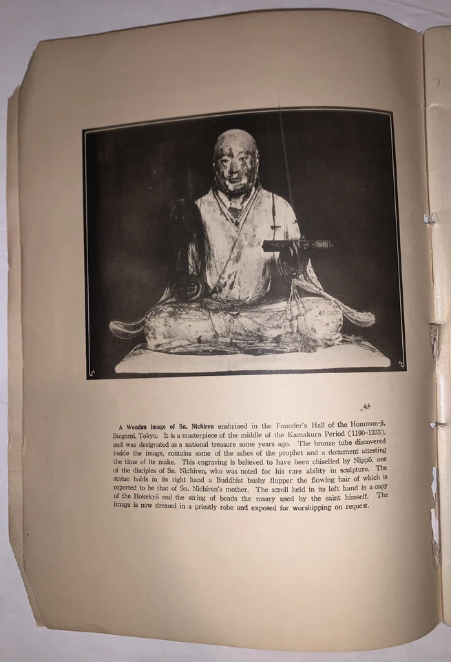 1936, 1st Ed, FOOTSTEPS OF JAPANESE BUDDHISM, THE NICHIREN SECT, ILLUSTRATED Foto 4 de 4