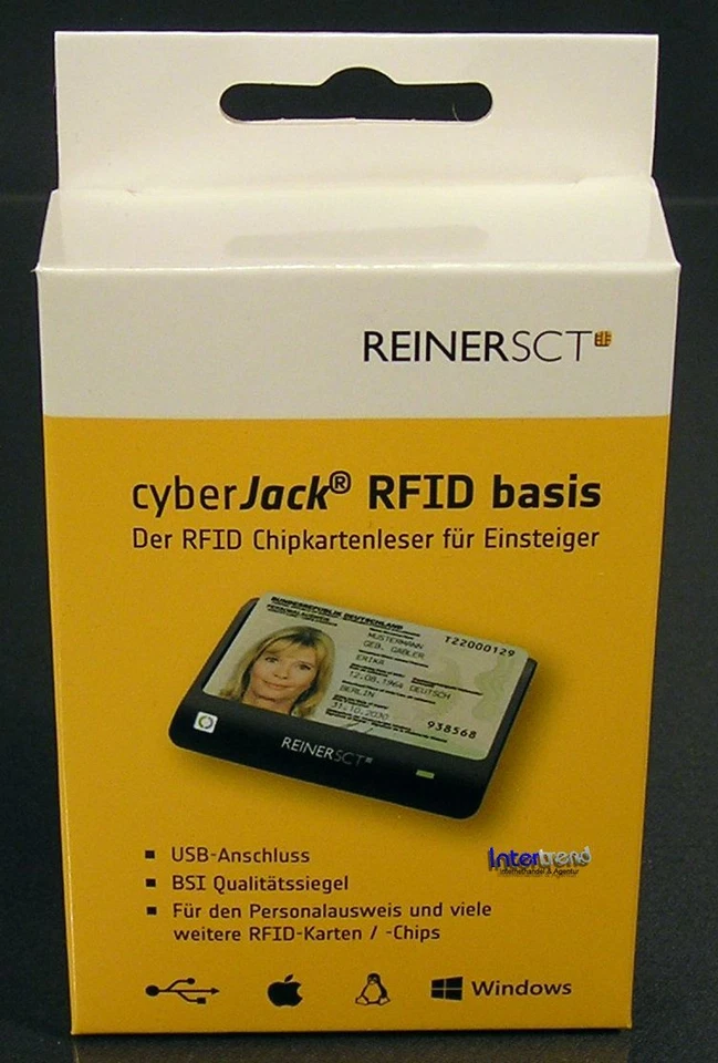 ReinerSCT cyberJack RFID Basis USB-Lesegerät für neuen Personalausweis OVP NEU - Bild 4 von 4