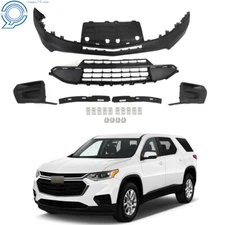 For Chevy Traverse 2018 2019 2020 Primed Front Lower Bumper Cover & Bracket