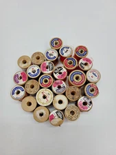 Vintage Wooden Spool Thread Lot of 27 Belding Coats & Clark Talon