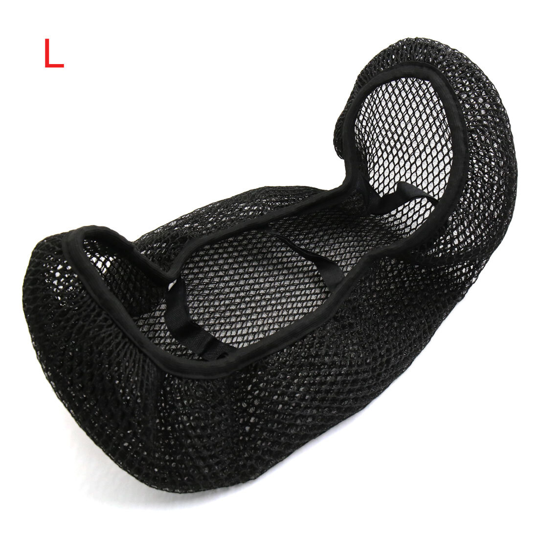 Motorcycle Black Anti-slip Air Stretchy Mesh Seat Saddle Protective Cover Pad