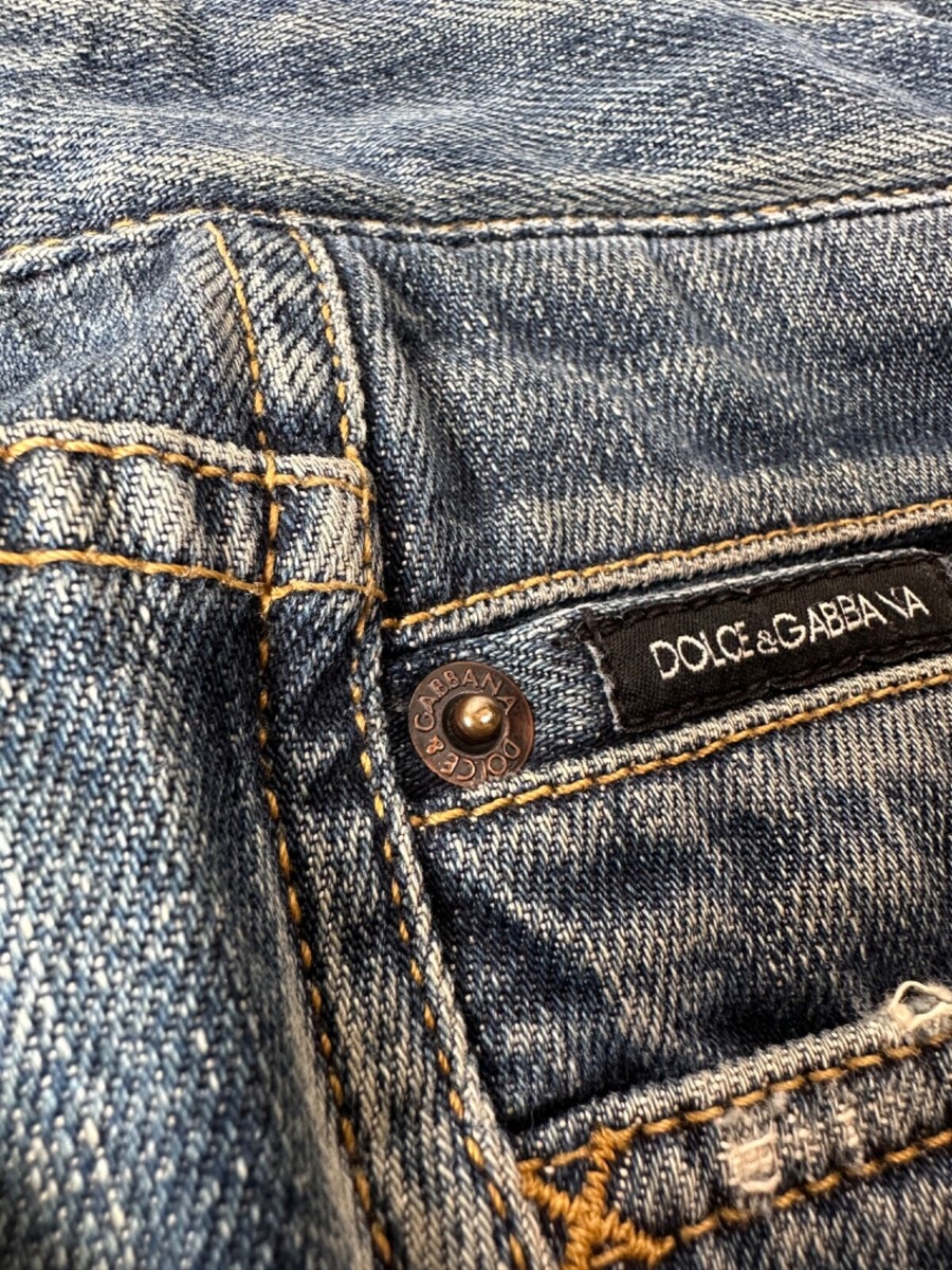 D&G Dolce & Gabbana Vintage Y2K Distressed Flared Jeans | eBay