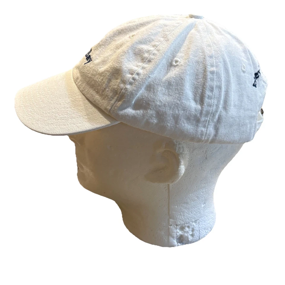 Boné Vineyard Vines TAMPA BAY alça traseira branco azul logotipo baleia Preppy Flórida - Imagem 4 de 4