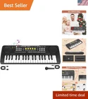Durable 37-Key Toddler Piano Keyboard with Integrated Microphone for Learning