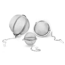 Stainless Steel Seasoning Ball Set 3pcs Fine Mesh Tea Spice Soup Infuser