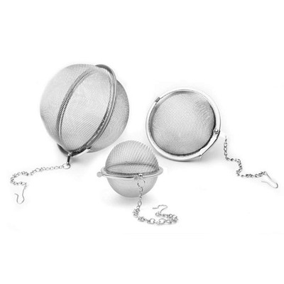 Stainless Steel Seasoning Ball Set 3pcs Fine Mesh Tea Spice Soup Infuser