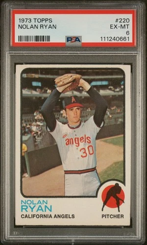 1973 Topps #220 Nolan Ryan Angels HOF PSA 6