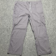Carhartt Cargo Scrub Pant Men 2XL Gray Ripstop Elastic Waist Utility Workwear