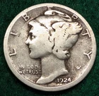 1924-S Mercury Dime 90% Silver