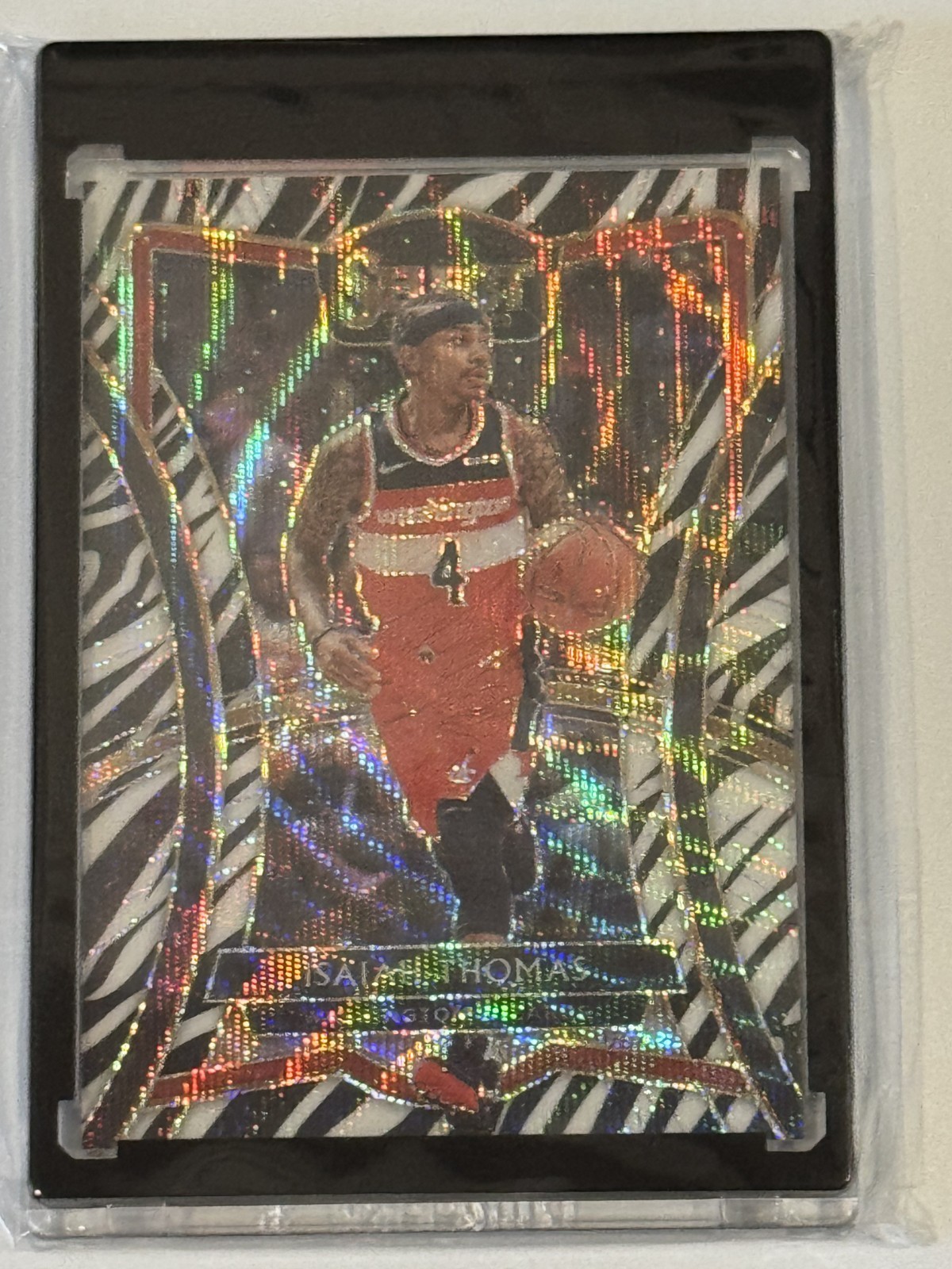 Isaiah Thomas 2019-2020 Select Zebra Prizm Premiere Wizards Basketball Card