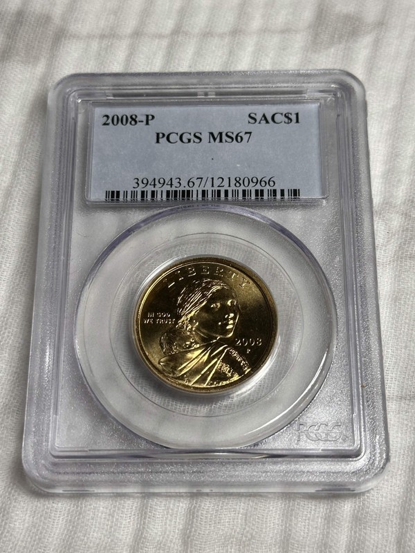 2008-P PCGS MS67 Sacagawea Native American Dollar Coin