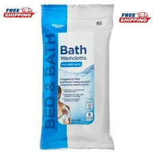 Equate Premium Heavyweight Bath Cleansing Washcloths, 8 Count