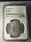 1889 Morgan Silver Dollar NGC MS63 $1 Nice Rim Tone