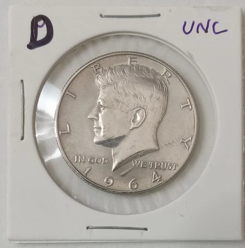 1964 D KENNEDY HALF DOLLAR - 90% Silver
