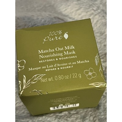 100% Pure Matcha Oat Milk Nourishing Mask Restores & Nourishes 0.80 oz