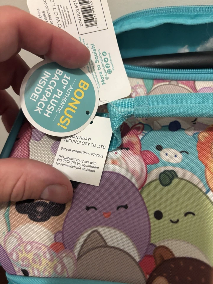 Squishmallows Cameron Cat 2pc Travel Set with 18" Luggage & 10" Plush Backpack👀 - Image 2 of 4