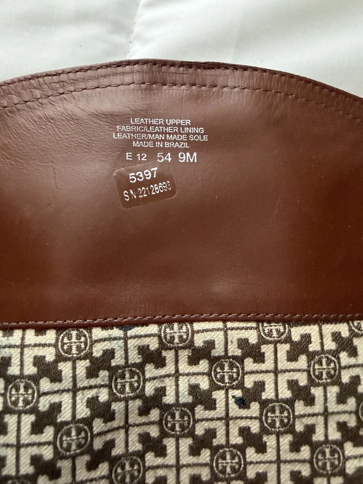 Bota de Montar TORY BURCH Talla 9M Marrón Calista Cuero Coñac Logo Dorado Ecuestre Foto 3 de 4