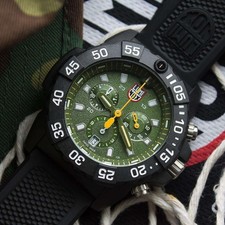 LUMINOX XS.3597 Navy Seal Trident Colormark Cronografo Cinturino Subacqueo Cassa Carbonox