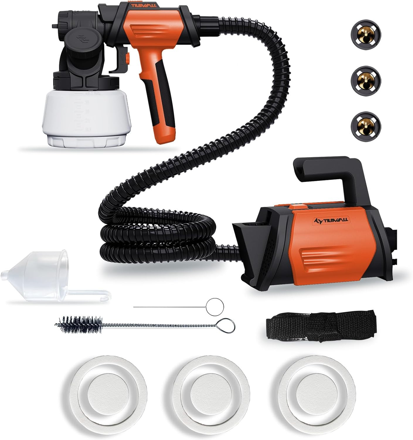 Paint Sprayer 800W HVLP Spray Paint with 1300ml Container, Electric Paint