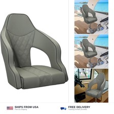 ERGOSEAT High Back Boat Bucket Seats Marine Pontoon Captain Chair Bass Boats ...