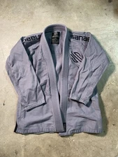 Sanabul Jiu Jitsu Top Only Adult Size A2 Gray Blue and Black