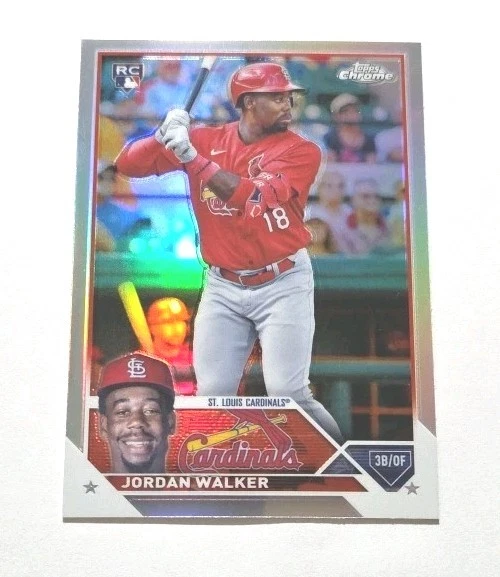 2023 Topps Chrome Refractor #209 Jordan Walker RC (CARDINALS) !