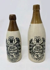 Christian-Moerlein’s “Old Jug Lager” Stoneware Bottle Cincinnati OH (Set Of 2)