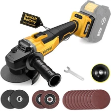 Brushless Angle Grinder, for DEWALT 20V Battery, 4-1/2" Cordless Small Angle ...