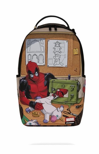 DEADPOOL SPRAYGROUND DESIGNER BACKPACK B9118 FAUX LEATHER NEW IN BAG w/TAGS