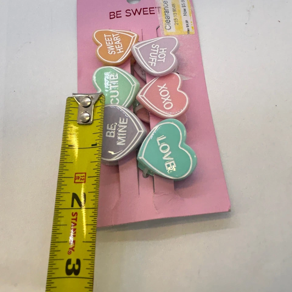Target - Juego de 6 pinzas para el cabello Be Sweet Candy Heart ENVÍO GRATUITO Foto 3 de 4
