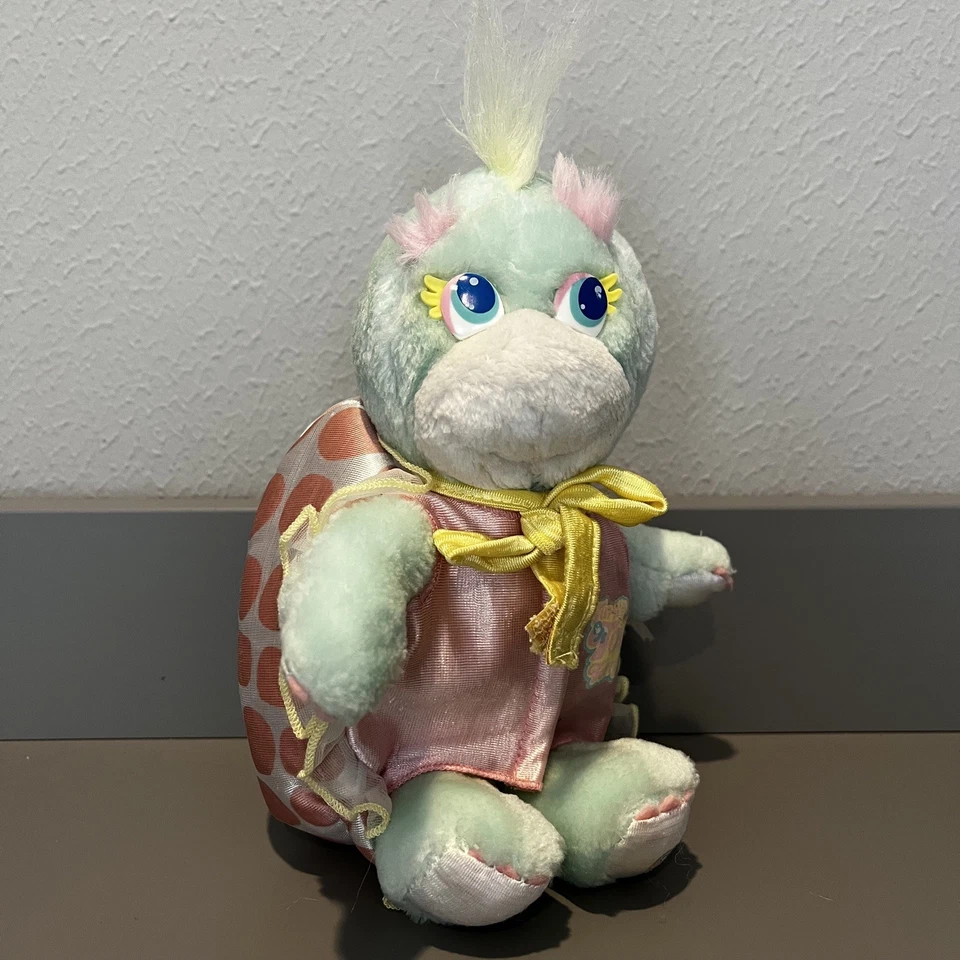 Mochila Mattel Turtle Tots Torry 1988 de colección 9" de peluche concha Foto 2 de 4