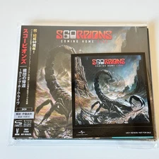Scorpions Coming Home Live 2 SHM CD Japan Limited Edition + Jacket sticker 8x9cm
