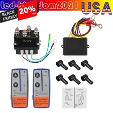 12V 500A Winch Control Solenoid Relay Contactor With Wireless Winch Remote Kit